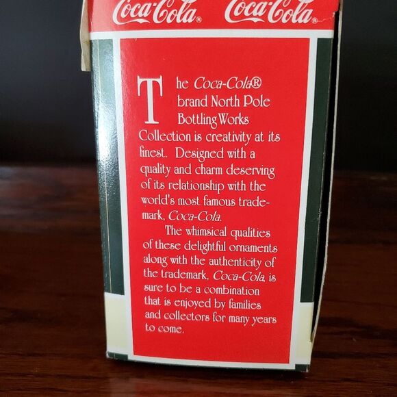 VTG Coca-Cola Bottling Works Christmas Tree Ornament 1996 - Picture 6 of 6